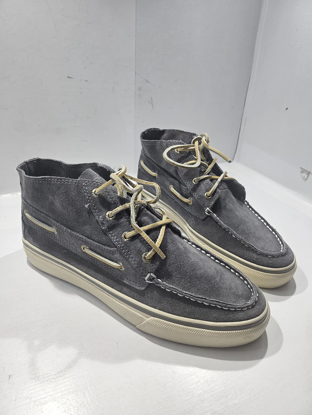 SPERRY TOP-SIDER BAHAMA CHUKKA ANKLE BOOTS MEN'S 10.5M DARK GREY